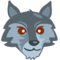 Wolf Face emoji on Messenger